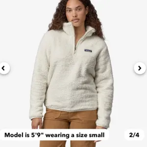 • Patagonia • Women's Los Gatos Fleece 1/4 Zip PulloverWhite XXL