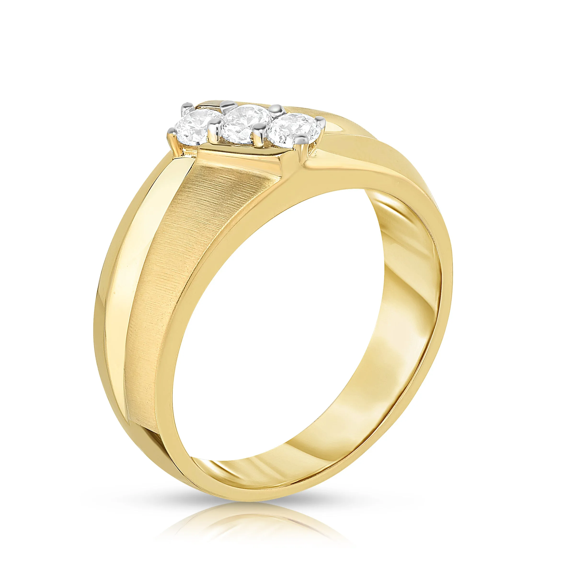 0.45Ct Diamond His & Hers Matching Bridal Ring Set in 14K Gold