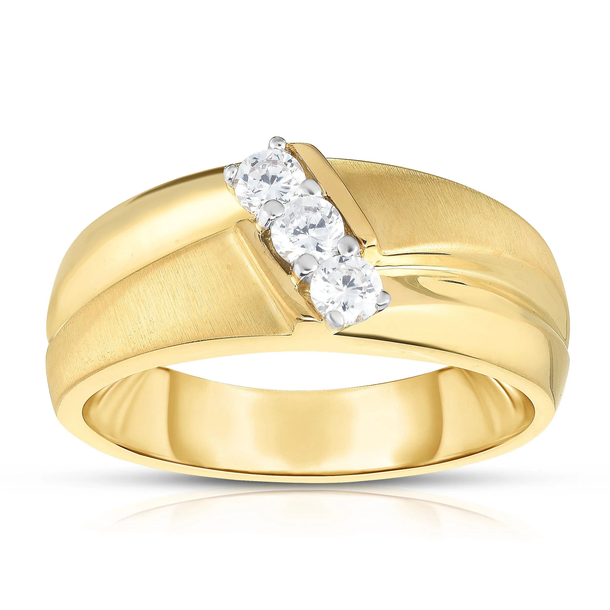 0.45Ct Diamond His & Hers Matching Bridal Ring Set in 14K Gold