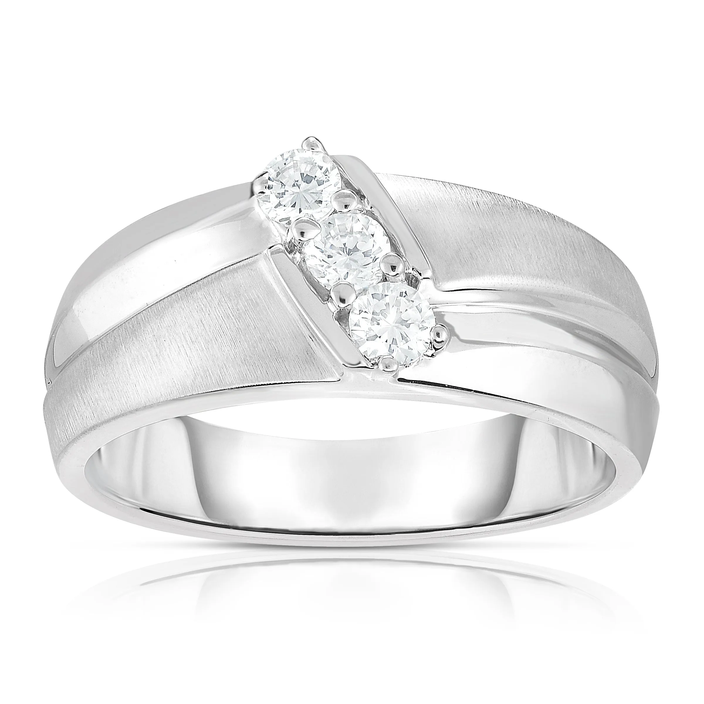 0.45Ct Diamond His & Hers Matching Bridal Ring Set in 14K Gold