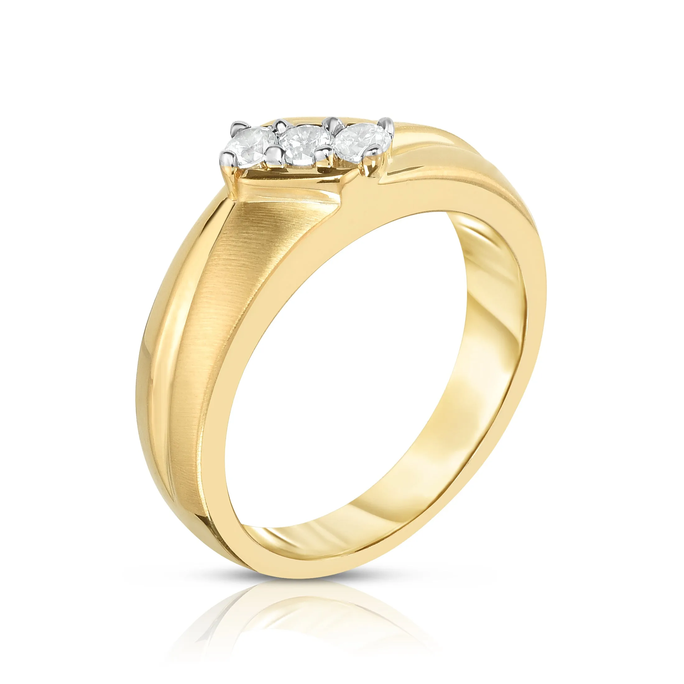 0.45Ct Diamond His & Hers Matching Bridal Ring Set in 14K Gold