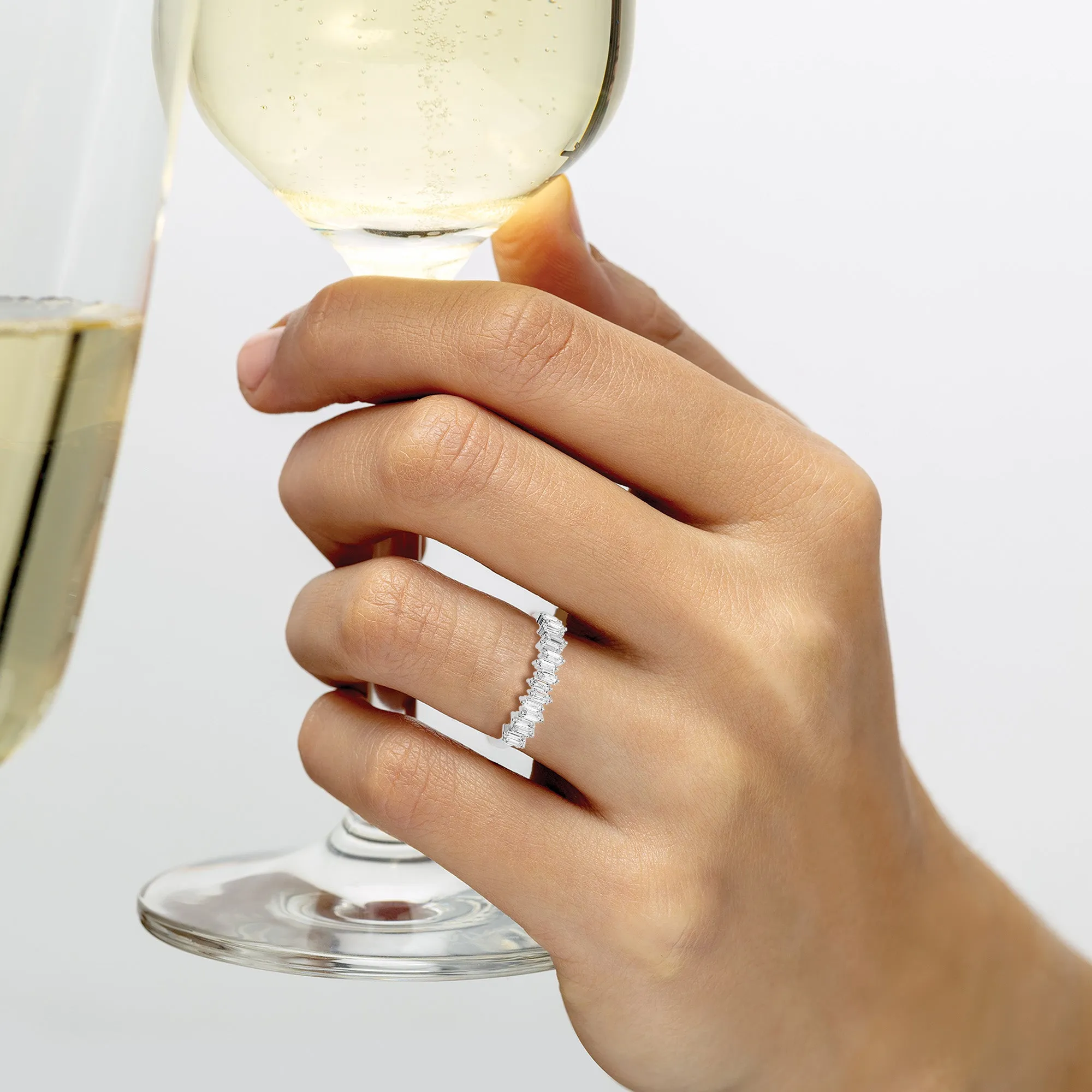 0.50 ct. Baguette Diamond Wedding Ring