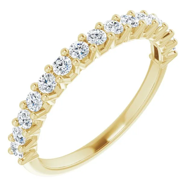 0.50 ct. Round Cut Diamond Stackable Wedding Band