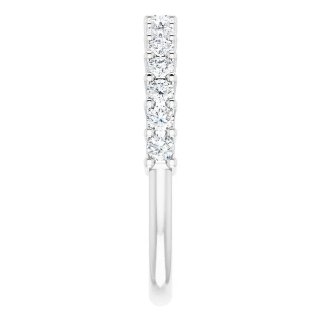 0.50 ct. Round Cut Diamond Stackable Wedding Band