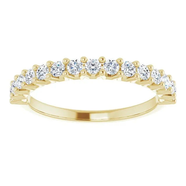 0.50 ct. Round Cut Diamond Stackable Wedding Band