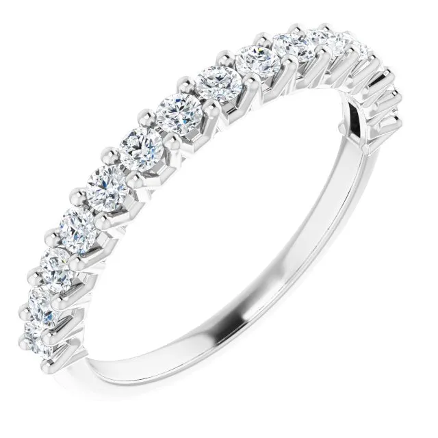 0.50 ct. Round Cut Diamond Stackable Wedding Band