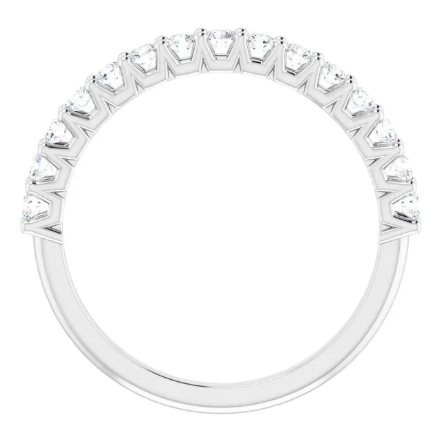 0.50 ct. Round Cut Diamond Stackable Wedding Band