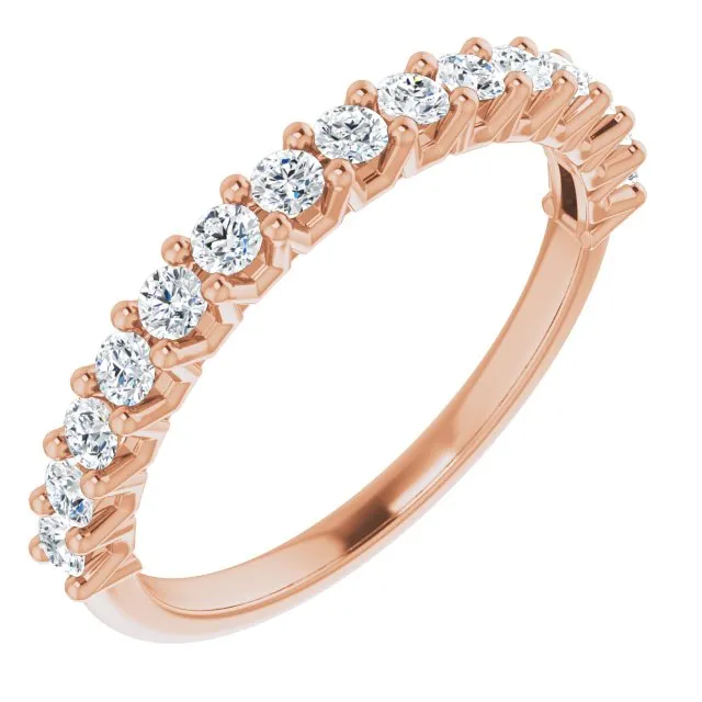 0.50 ct. Round Cut Diamond Stackable Wedding Band