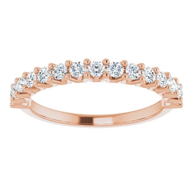0.50 ct. Round Cut Diamond Stackable Wedding Band