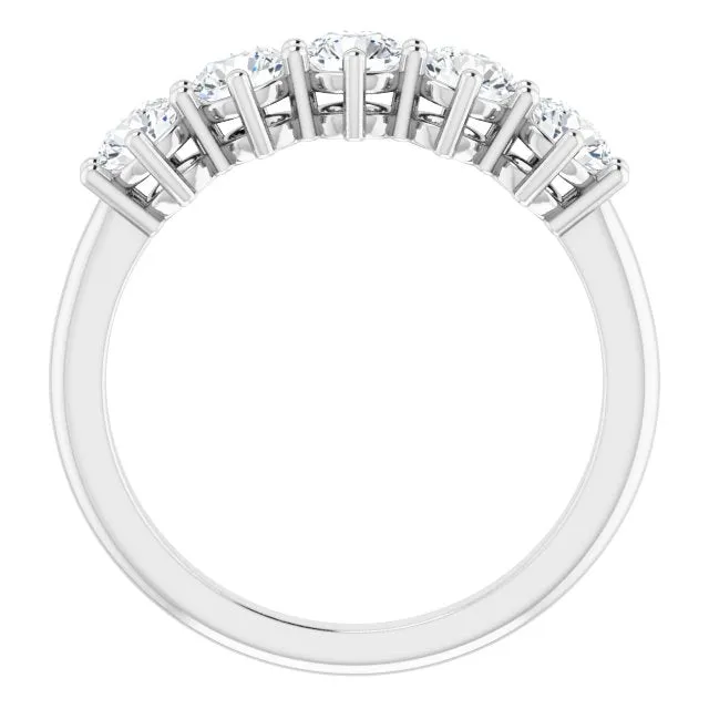 1.00 ct. Round Diamond Band 5 Stone Anniversary Ring