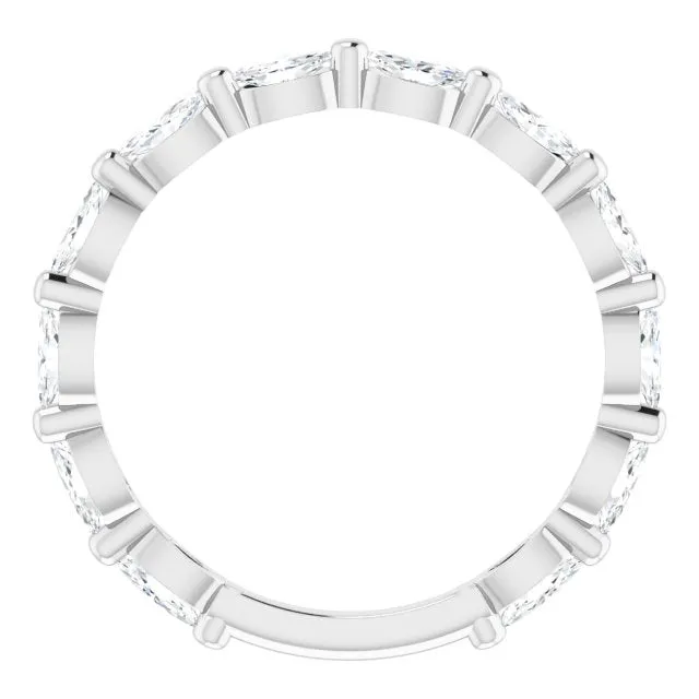 1.20 ct. Shared Prong Marquise Diamond  Wedding Band East-West Set Ring