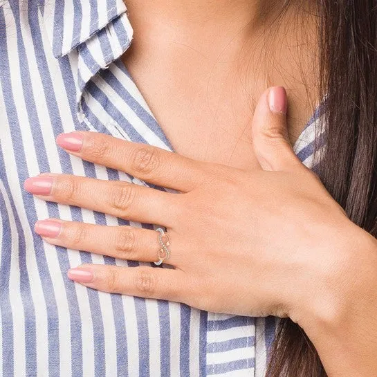 14k Gold Infinity Heart Ring