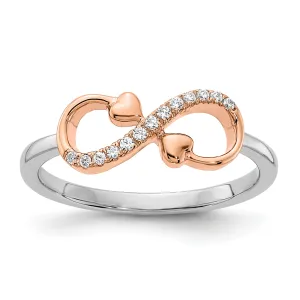 14k Gold Infinity Heart Ring