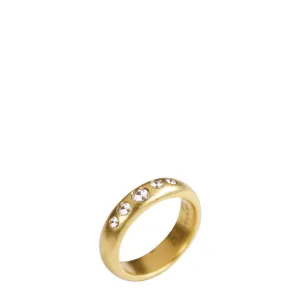 18K Gold 5 Diamond Band