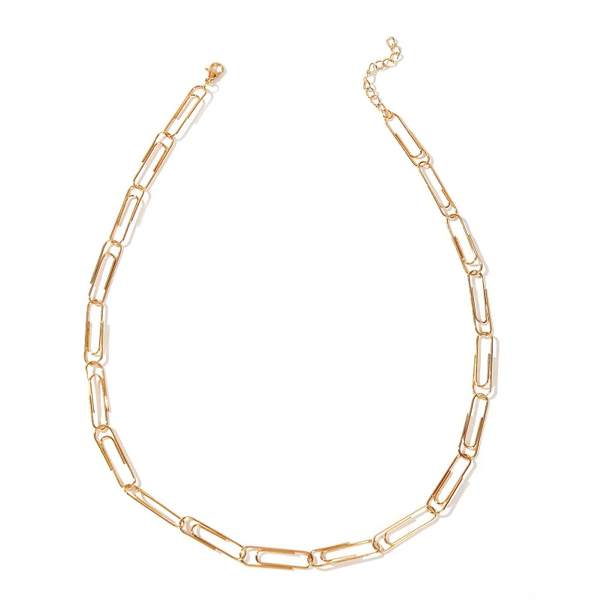 18K Gold-Plated Paper Clip Chain