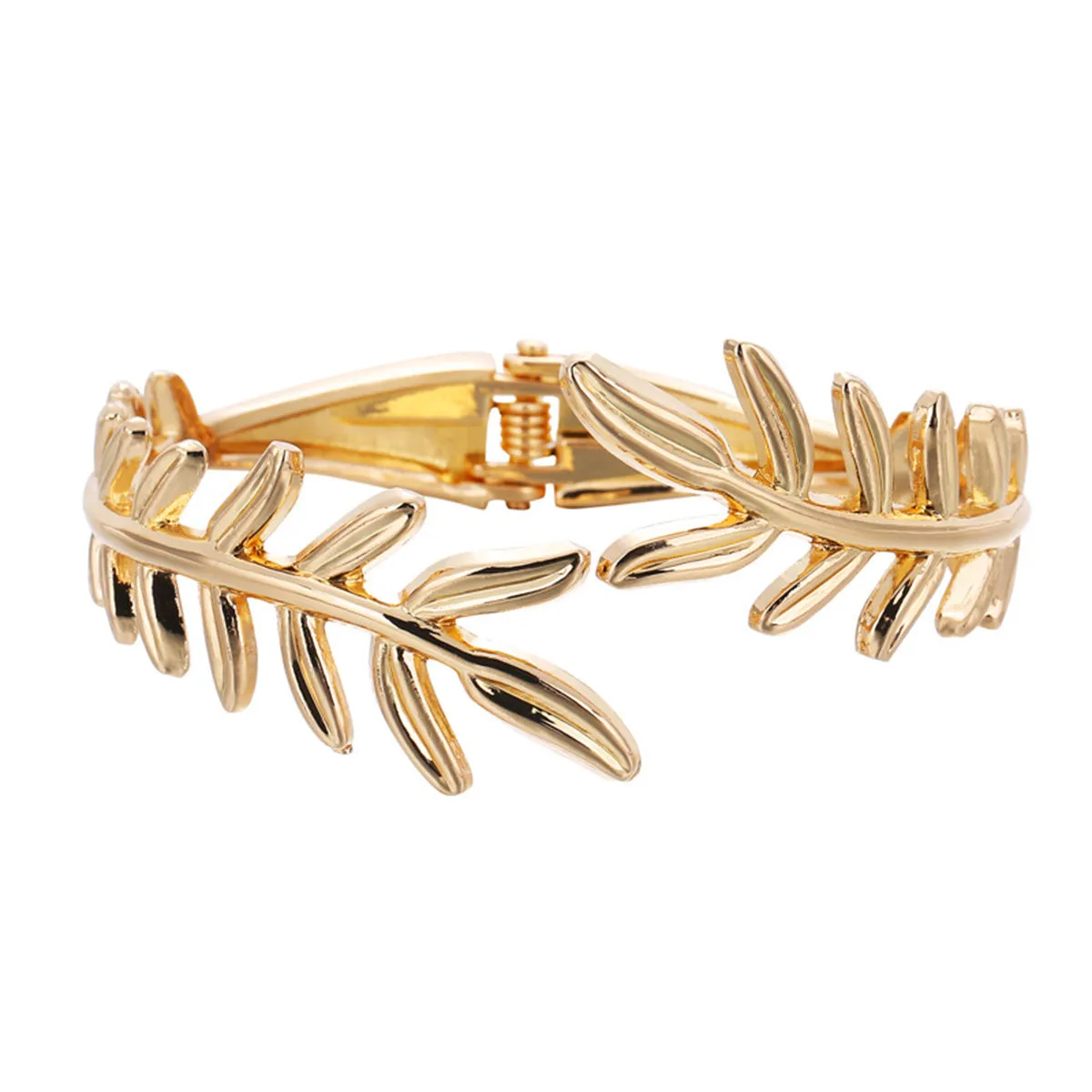 18K Gold-Plated Rattan Bypass Bangle
