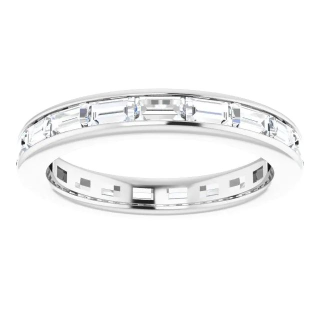 1.90 ct. Straight Baguette Diamond Eternity Band