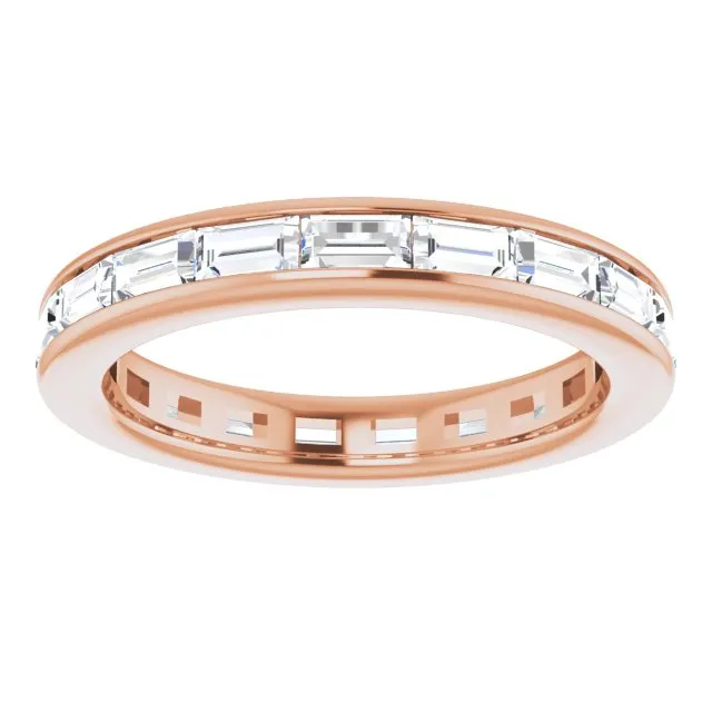 1.90 ct. Straight Baguette Diamond Eternity Band