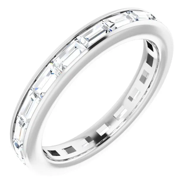 1.90 ct. Straight Baguette Diamond Eternity Band