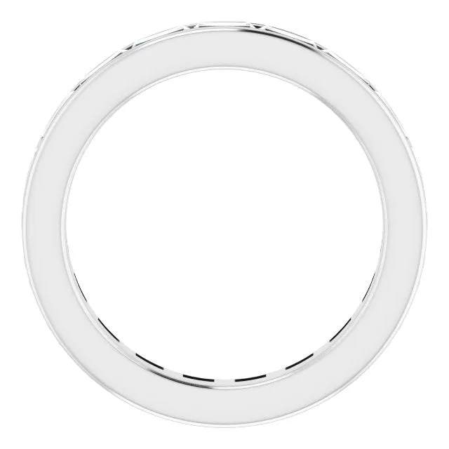 1.90 ct. Straight Baguette Diamond Eternity Band