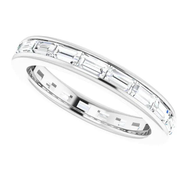 1.90 ct. Straight Baguette Diamond Eternity Band