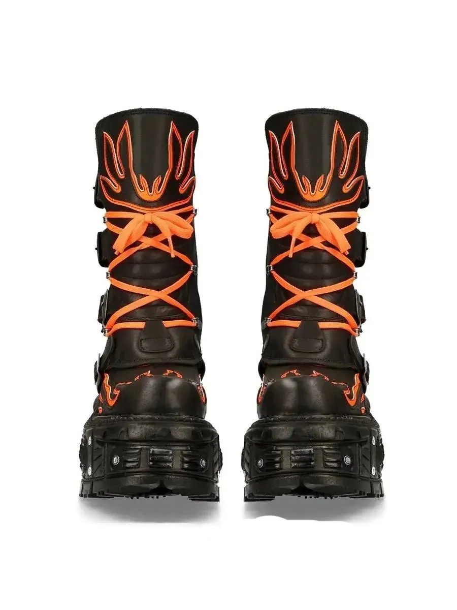 2024 New Women Versatile Retro Dark Punk Style Motorcycle Boots