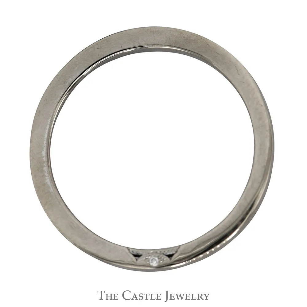 .20cttw Round Diamond Tacori Designer Wedding Band in 18k White Gold
