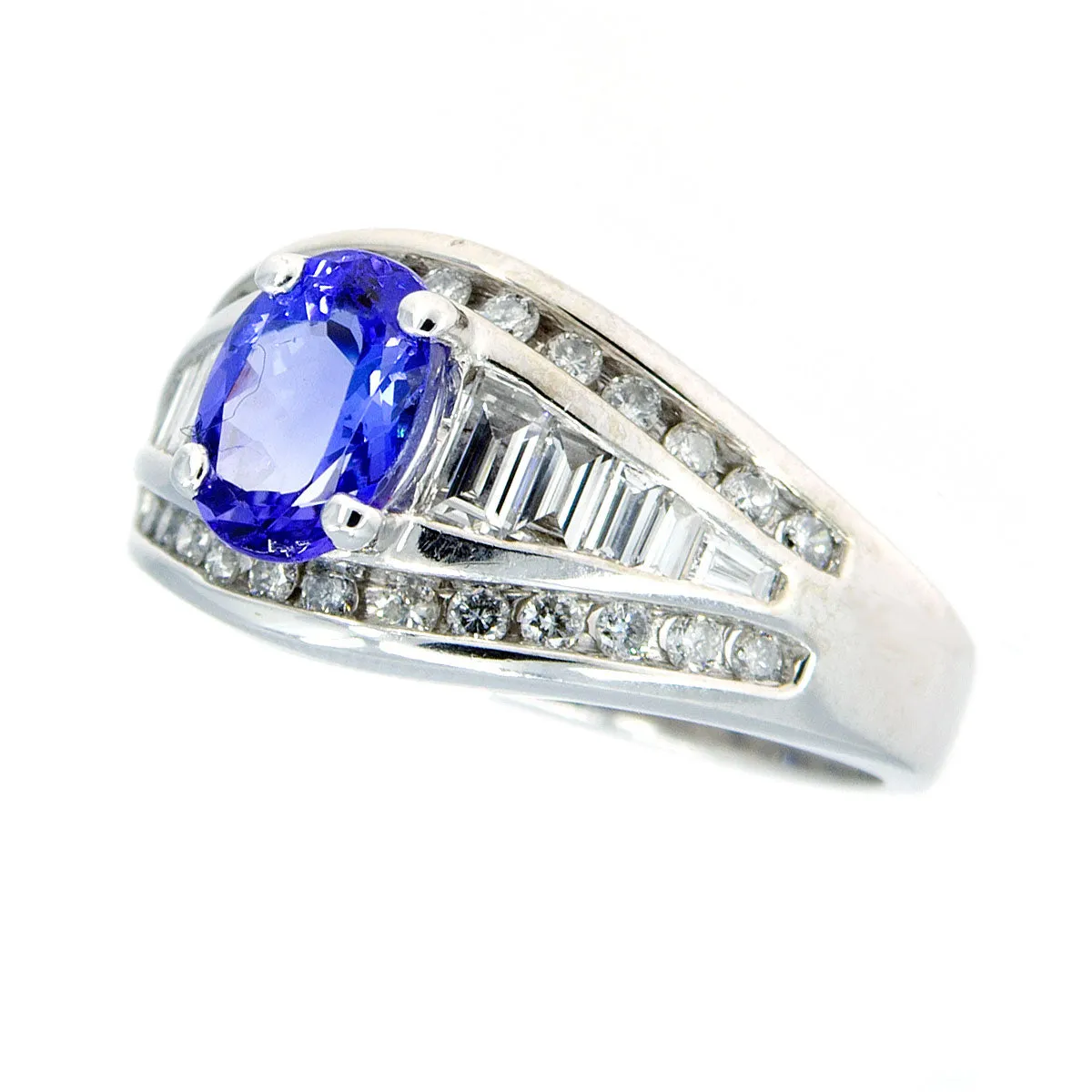 2.43ct Tanzanite & Diamond Ring