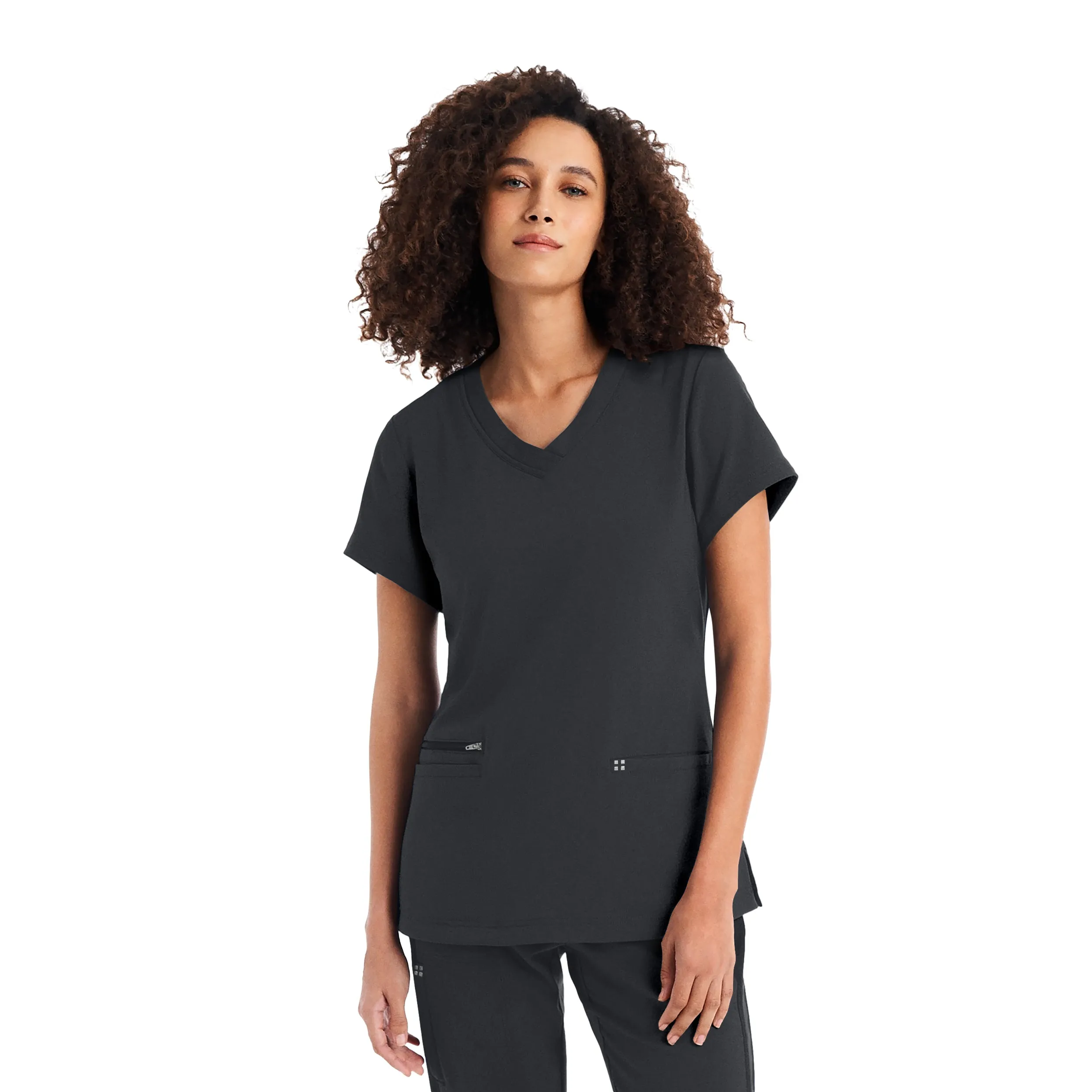 3-Pocket V-Neck Scrub Top