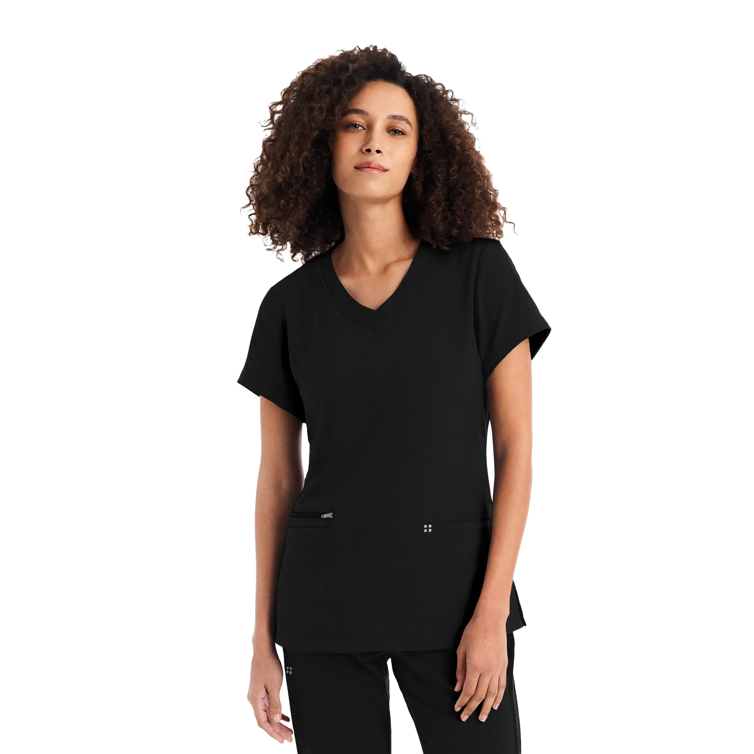 3-Pocket V-Neck Scrub Top
