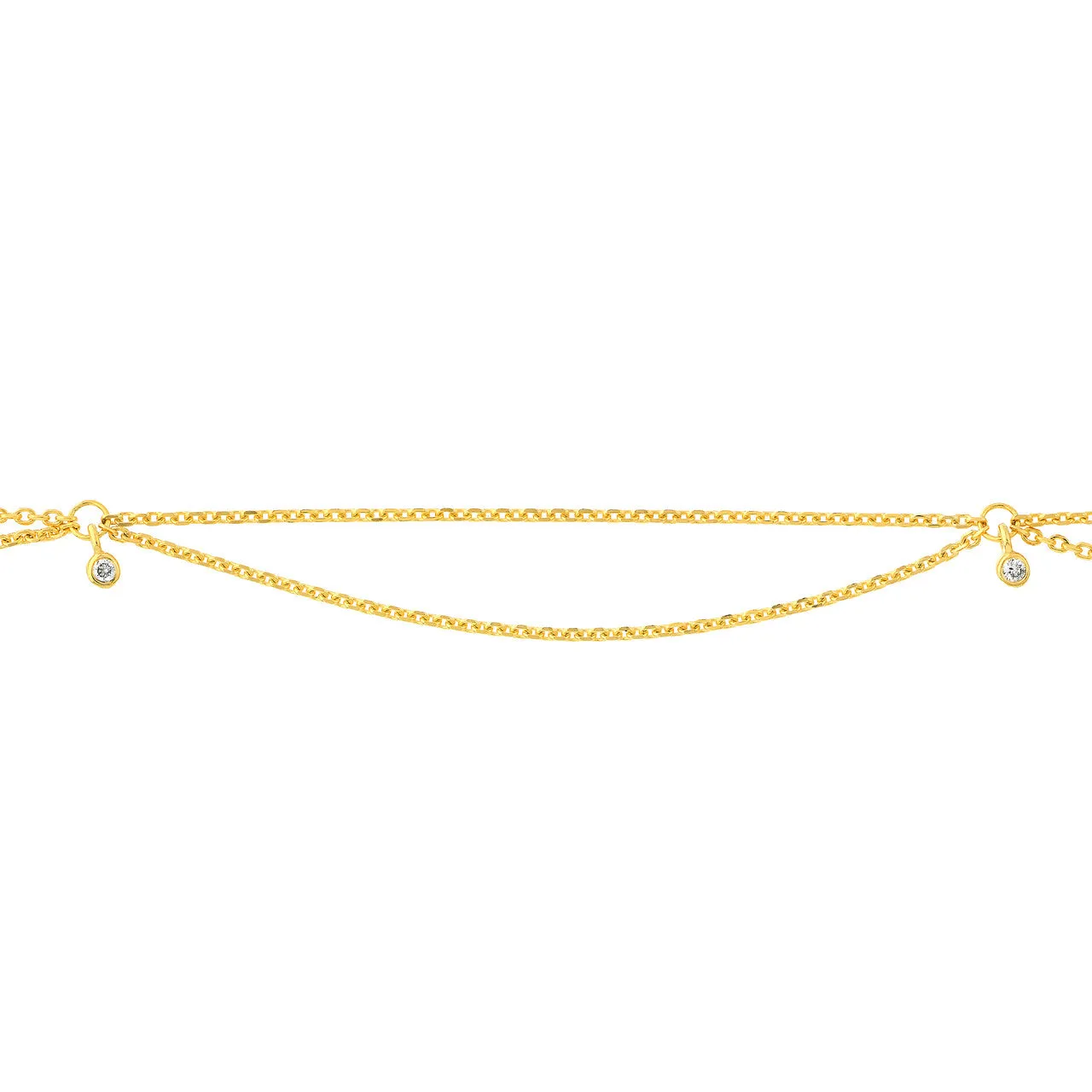 3.00pt Diamond Drape Anklet