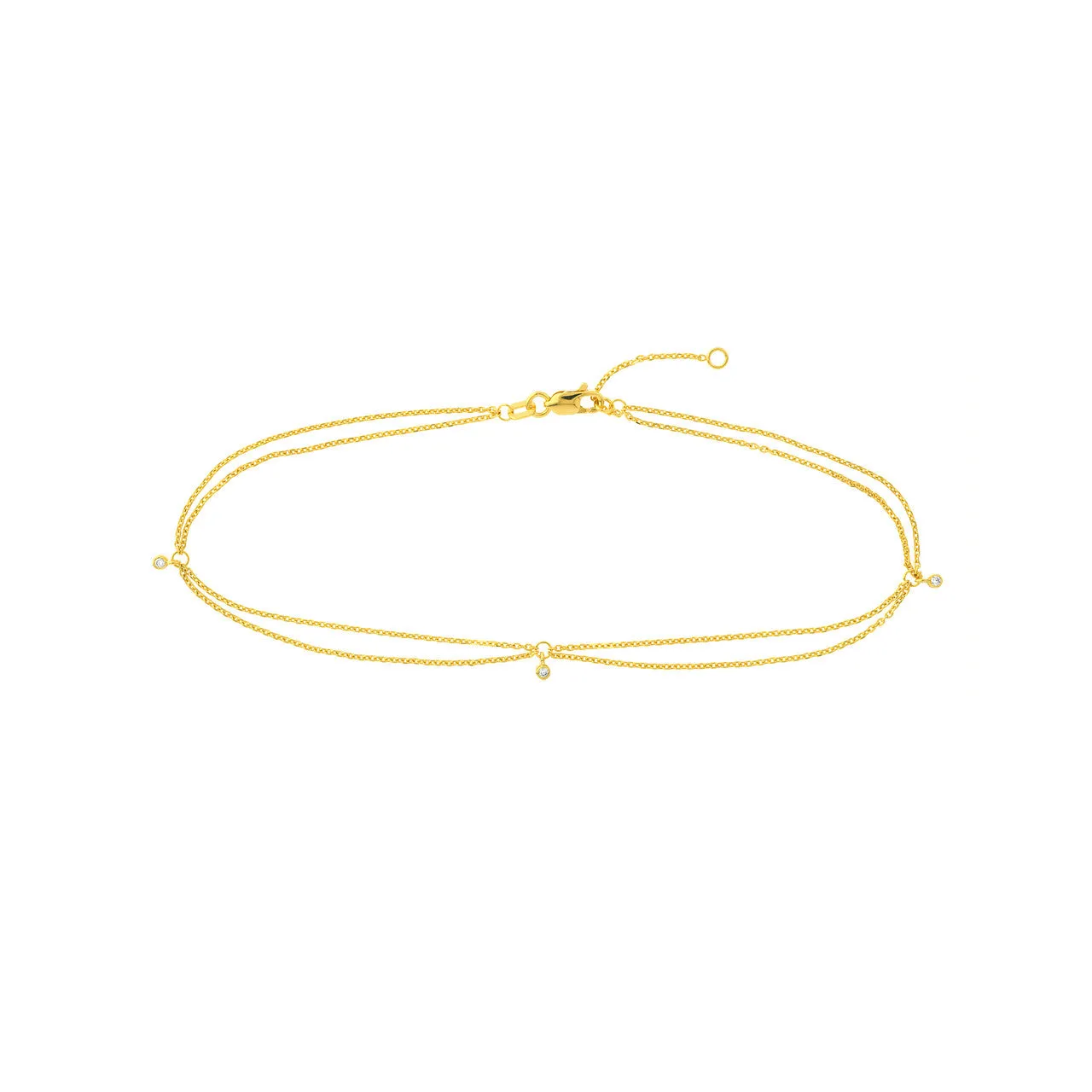 3.00pt Diamond Drape Anklet