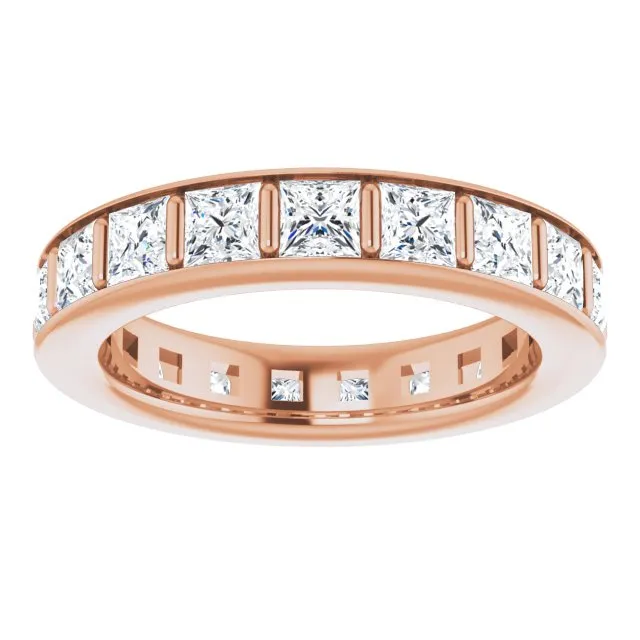 3.42 ct. Princess Diamond Eternity Band
