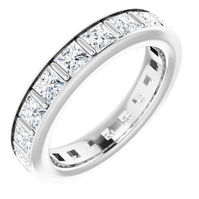 3.42 ct. Princess Diamond Eternity Band