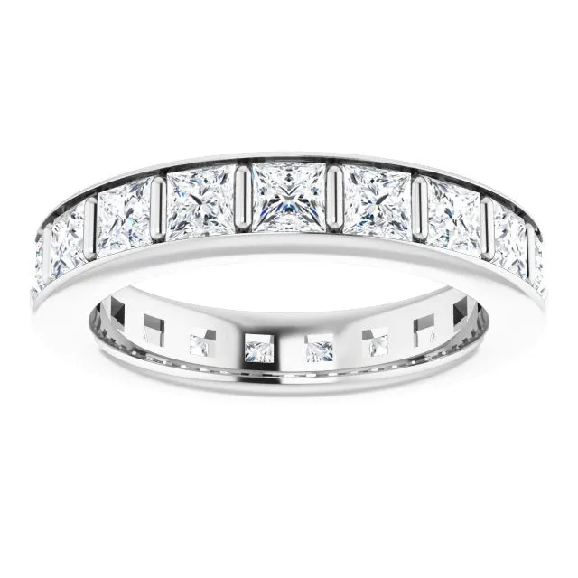 3.42 ct. Princess Diamond Eternity Band