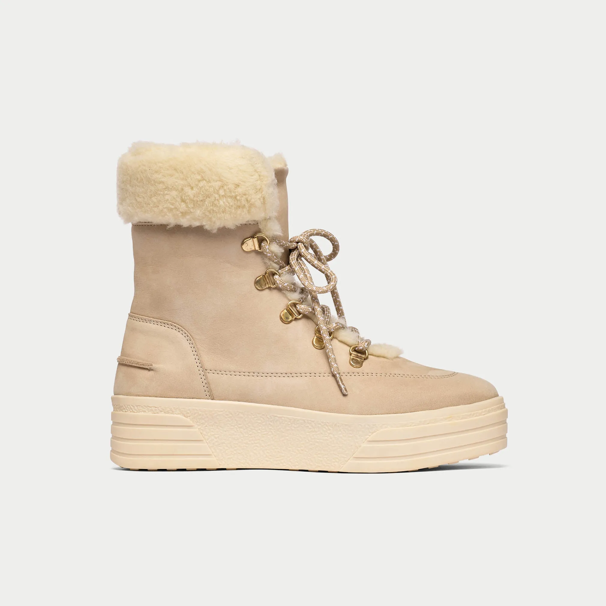 Abbie - Ice Nubuck Leather