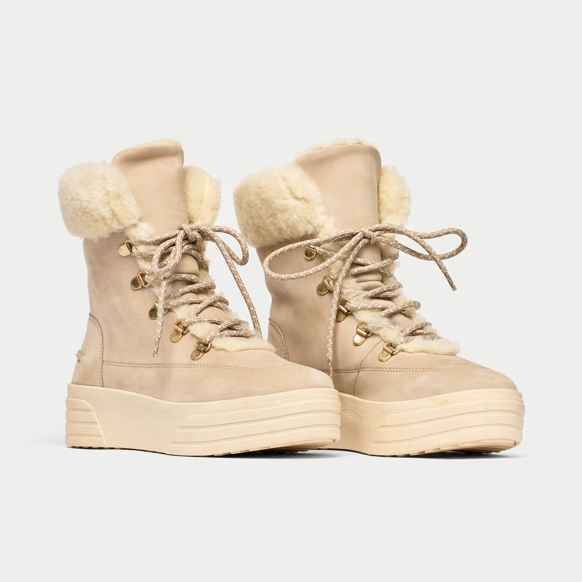 Abbie - Ice Nubuck Leather