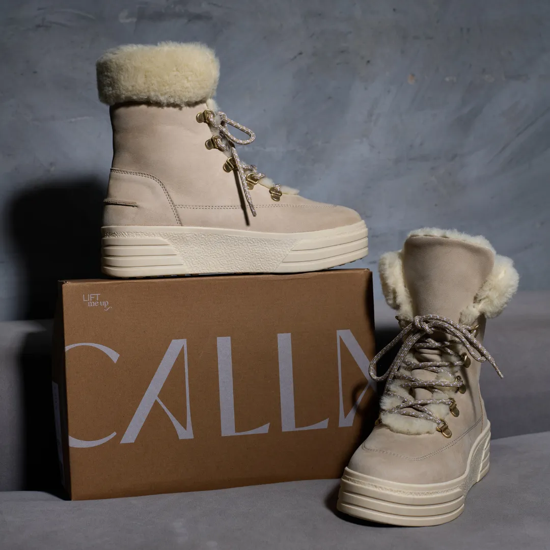 Abbie - Ice Nubuck Leather
