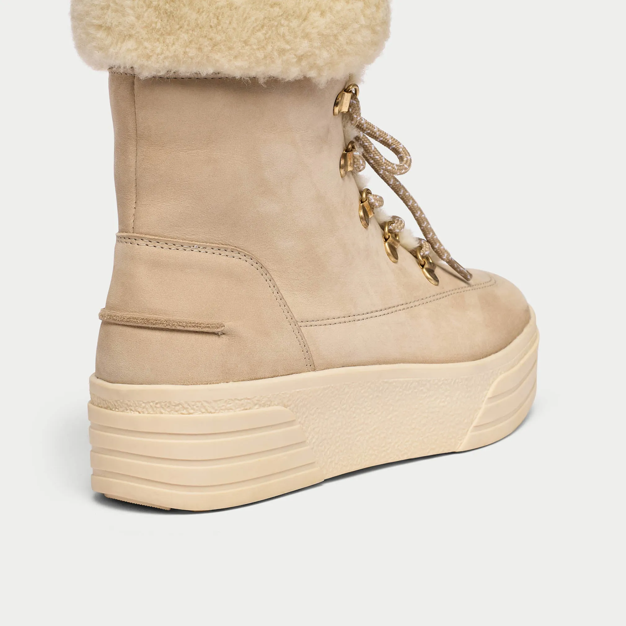 Abbie - Ice Nubuck Leather