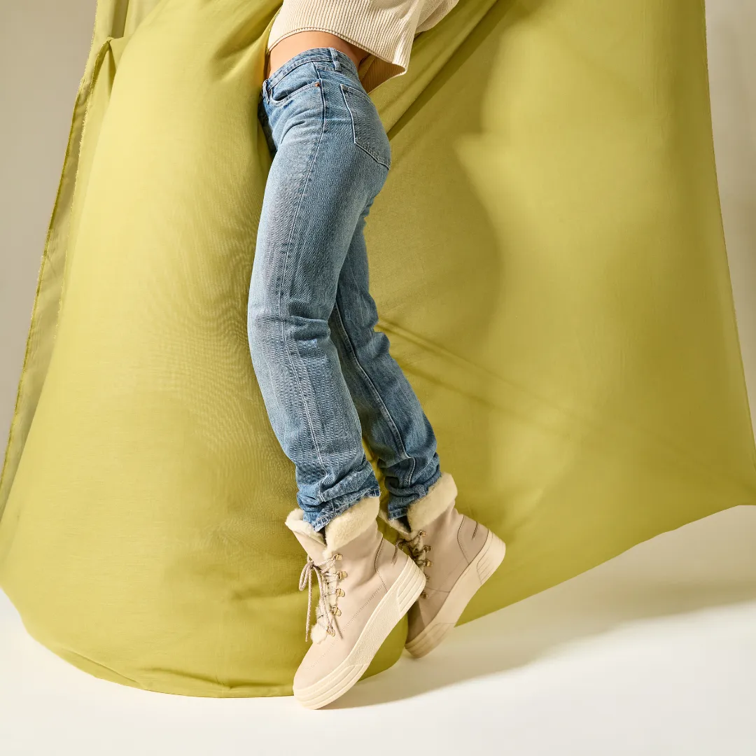 Abbie - Ice Nubuck Leather
