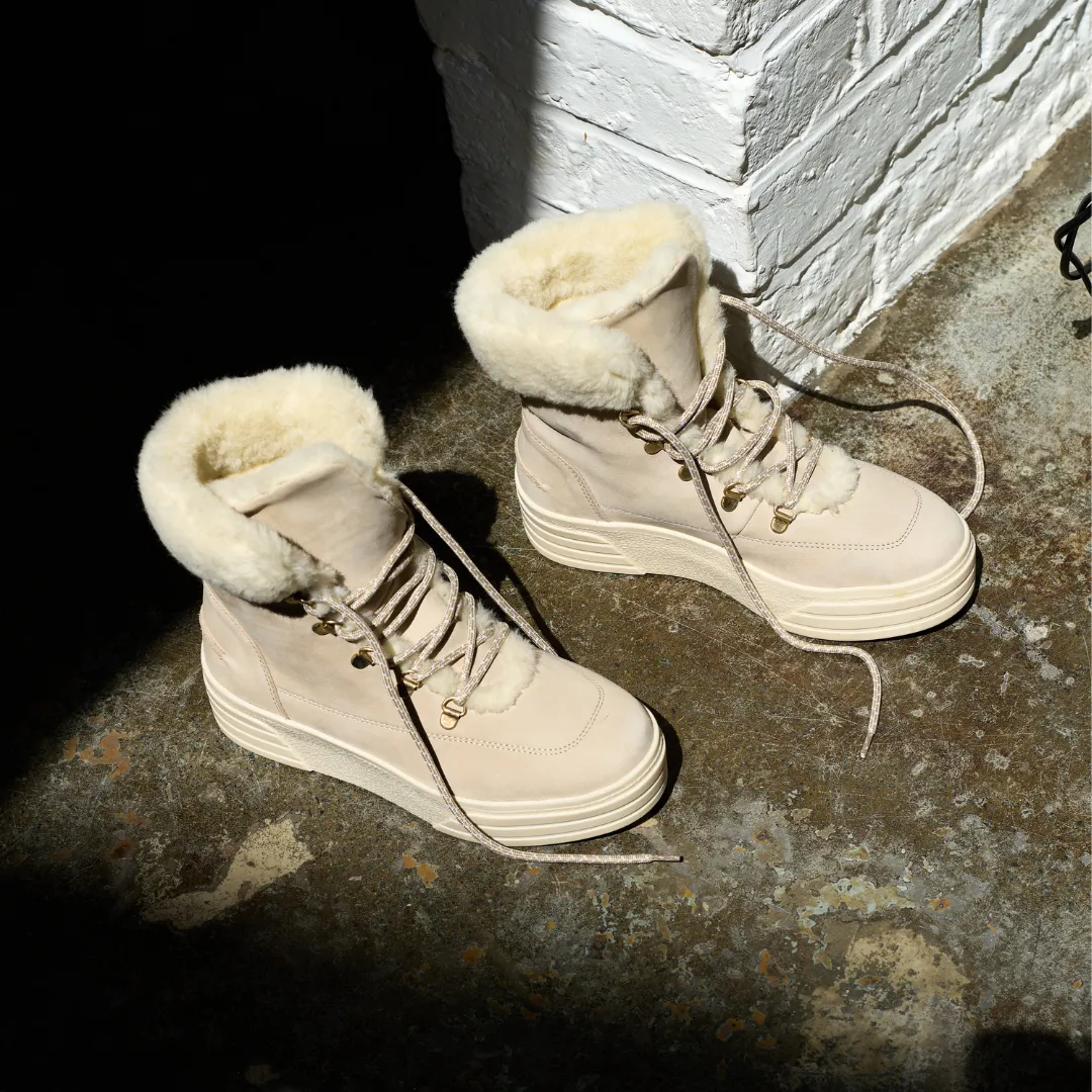 Abbie - Ice Nubuck Leather