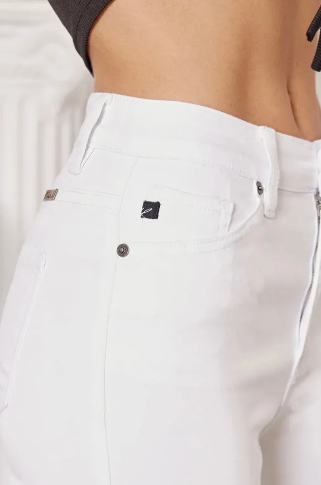 Abby White High Rise Skinny Jeans