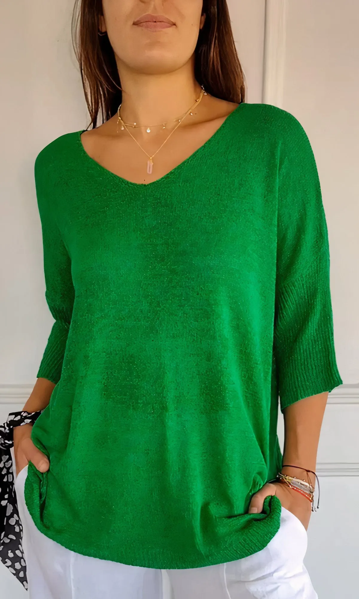 Alicia® | Knitted Top With V-Neck