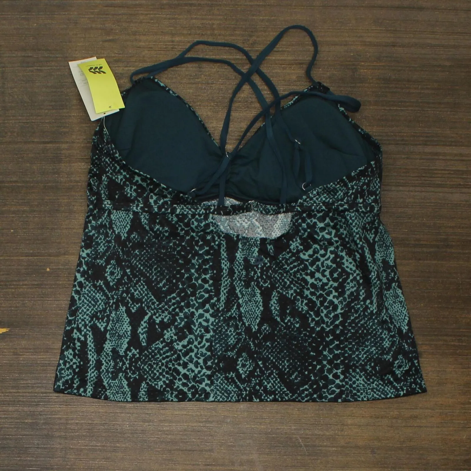 All in Motion Women's Double Strap Cinch Front Tankini Top AFW16