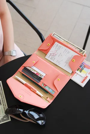 All-in-One Leather Travel Pop Clutch (Genuine Leather version)