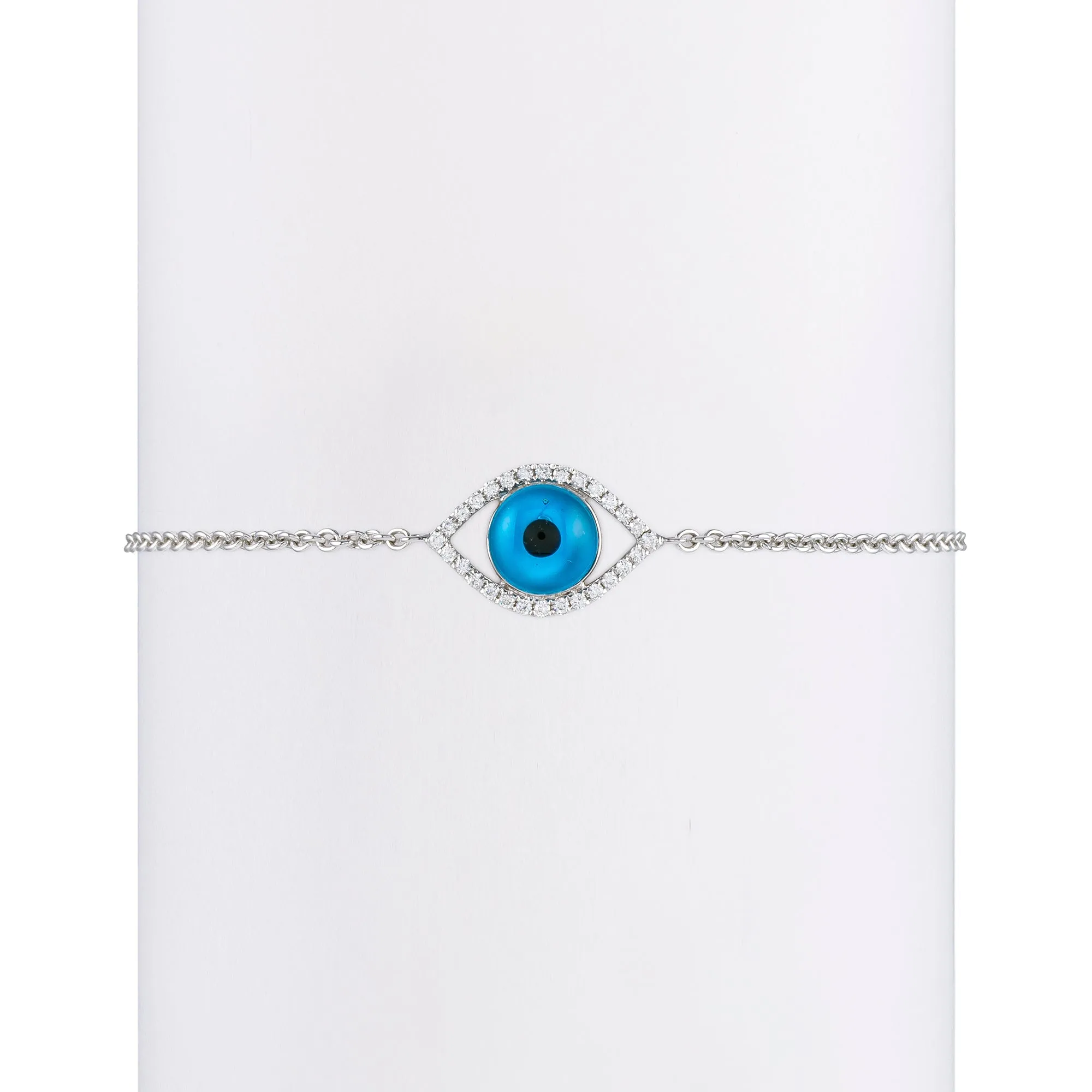 Almond White Diamond Turkish Eye