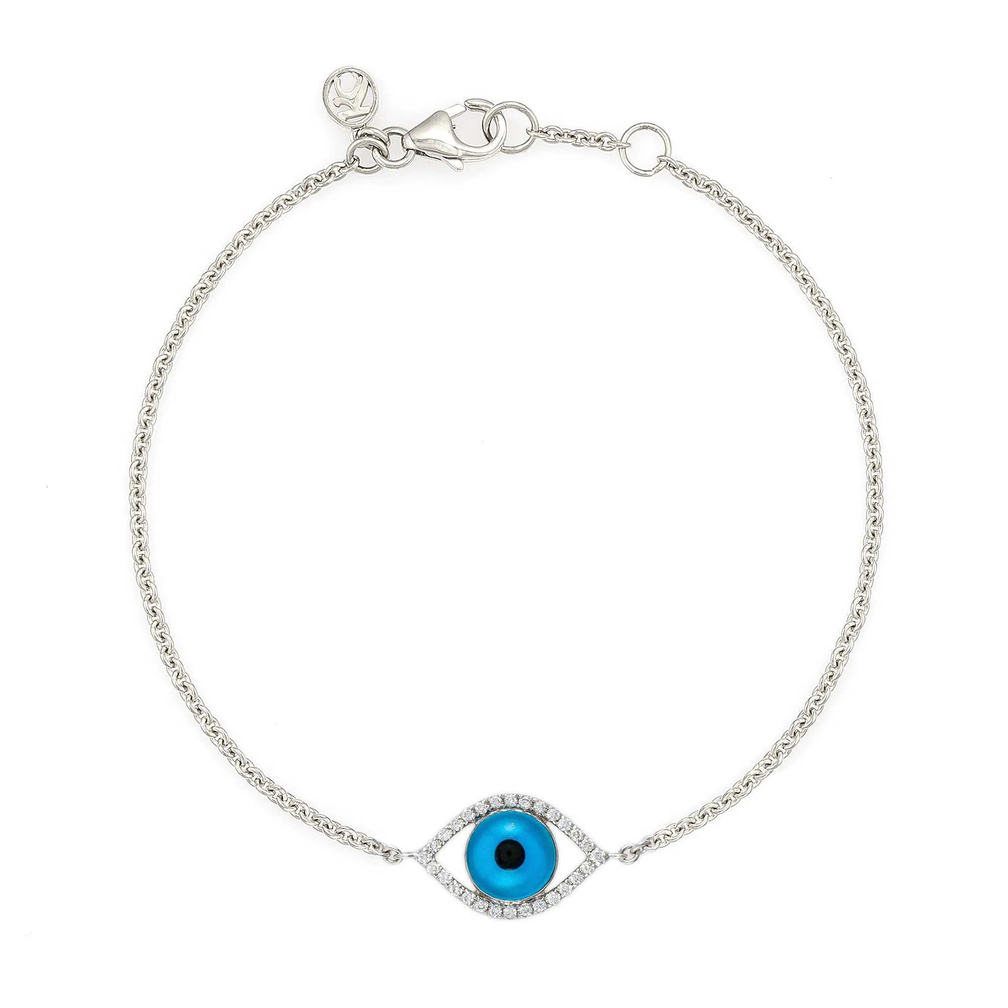 Almond White Diamond Turkish Eye