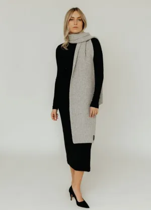 Anine Bing Hannah Scarf in Light Heather Grey
