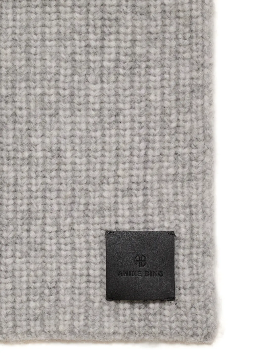 Anine Bing Hannah Scarf in Light Heather Grey