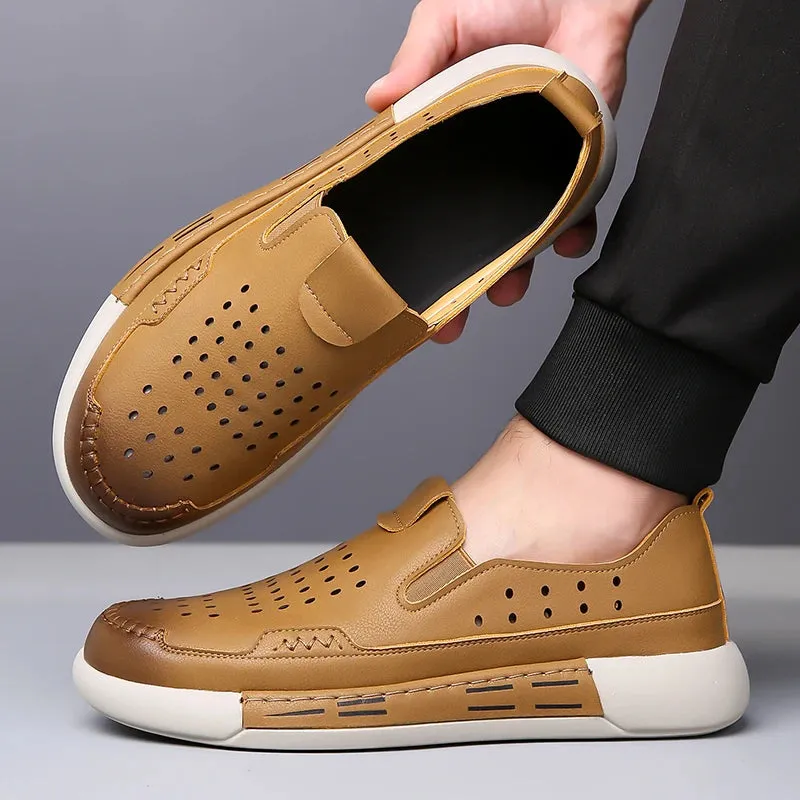 AtemLeder Loafer Schuhe von LuxusMann